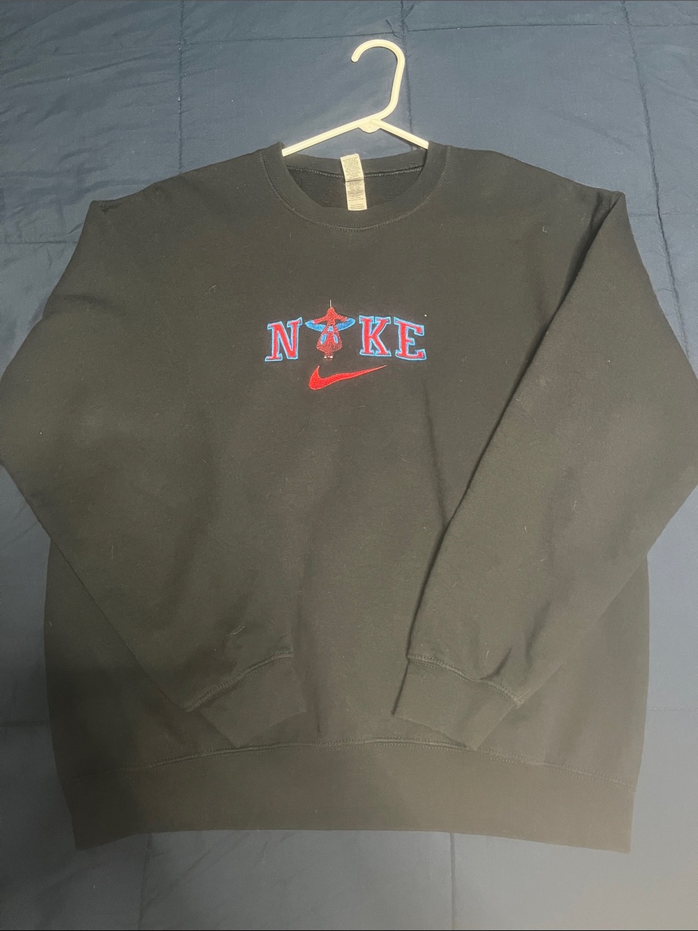 Black Crewneck Sweatshirt Spider-Man/Nike Graphic